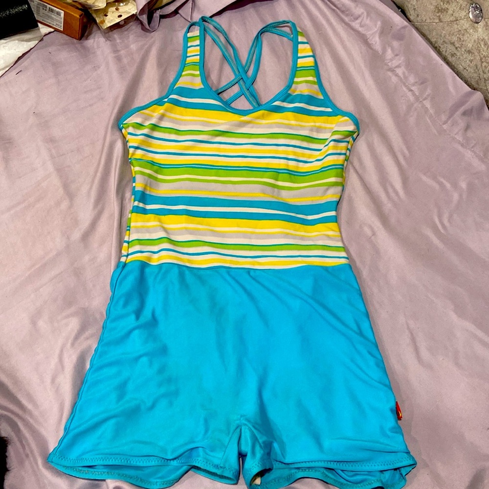 Blue Yellow Swimsuit